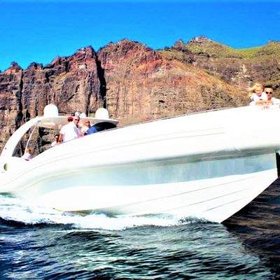 			Lancha Gigante de 60 pies para alquilar con capitan para grupos grandes en Tenerife Sur - 3 hours speedboat excursion in Tenerife